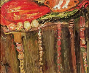 Ainda vida com um pedaço de carne crua, c.1924